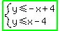 highlight_green%28system%28y%3C=-x%2B4%2Cy%3C=x-4%29%29