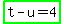 highlight_green%28t-u=4%29