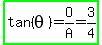 highlight_green%28tan+%28theta%29+=+O%2FA+=+3%2F4%29