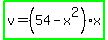 highlight_green%28v=%2854-x%5E2%29x%29