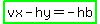 highlight_green%28vx-hy=-hb%29