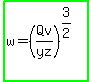 highlight_green%28w=%28Qv%2Fyz%29%5E%283%2F2%29%29