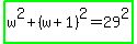highlight_green%28w%5E2%2B%28w%2B1%29%5E2=29%5E2%29