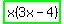 highlight_green%28x%283x+-+4%29%29