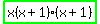 highlight_green%28x%28x%2B1%29%28x%2B1%29%29