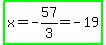 highlight_green%28x=-57%2F3+=+-19%29