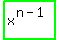 highlight_green%28x%5E%28n+-+1%29%29