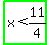highlight_green%28x+%3C+11%2F4%29
