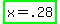 highlight_green%28x+=+.28%29