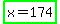 highlight_green%28x+=+174%29