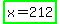 highlight_green%28x+=+212%29