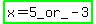 highlight_green%28x+=+5_or_-+3%29