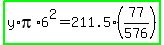 highlight_green%28y%2Api%2A6%5E2=211.5%2877%2F576%29%29