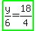 highlight_green%28y%2F6=18%2F4%29