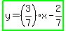 highlight_green%28y=%283%2F7%29x-2%2F7%29