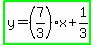 highlight_green%28y=%287%2F3%29x%2B1%2F3%29