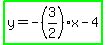 highlight_green%28y=-%283%2F2%29x-4%29
