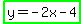 highlight_green%28y=-2x-4%29