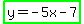 highlight_green%28y=-5x-7%29