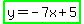 highlight_green%28y=-7x%2B5%29