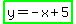 highlight_green%28y=-x%2B5%29
