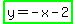 highlight_green%28y=-x-2%29