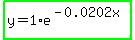 highlight_green%28y=1%2Ae%5E%28-0.0202x%29%29