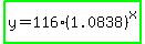 highlight_green%28y=116%2A%281.0838%29%5Ex%29