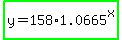 highlight_green%28y=158%2A1.0665%5Ex%29
