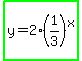 highlight_green%28y=2%281%2F3%29%5Ex%29