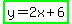 highlight_green%28y=2x%2B6%29