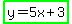 highlight_green%28y=5x%2B3%29