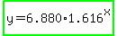 highlight_green%28y=6.880%2A1.616%5Ex%29