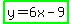 highlight_green%28y=6x-9%29