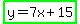 highlight_green%28y=7x%2B15%29