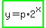 highlight_green%28y=p%2A2%5Ex%29