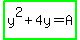 highlight_green%28y%5E2%2B4y=A%29