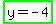 highlight_green%28y+=+-4%29