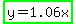 highlight_green%28y+=+1.06x%29