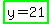 highlight_green%28y+=+21%29