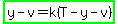 highlight_green%28y-v=k%28T-y-v%29%29