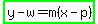 highlight_green%28y-w=m%28x-p%29%29