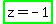 highlight_green%28z+=+-+1%29