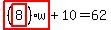 highlight_red%28+%28highlight_red%28+8+%29%29%2Aw+%29%2B10=62
