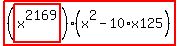 highlight_red%28+%28highlight_red%28+x%5E2169+%29%29%2A%28x%5E2-10%2Ax125%29+%29