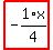 highlight_red%28+-1%2F4%2Ax+%29