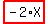 highlight_red%28+-2%2AX+%29