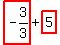 highlight_red%28+-3%2F3+%29%2Bhighlight_red%28+5+%29