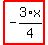 highlight_red%28+-3%2F4%2Ax+%29