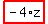 highlight_red%28+-4%2Az+%29